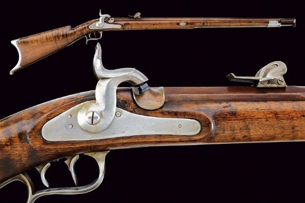 Carabina federale a luminello Mod. 1851  - Asta Rare Armi Antiche e Militaria da Tutto il Mondo - Associazione Nazionale - Case d'Asta italiane