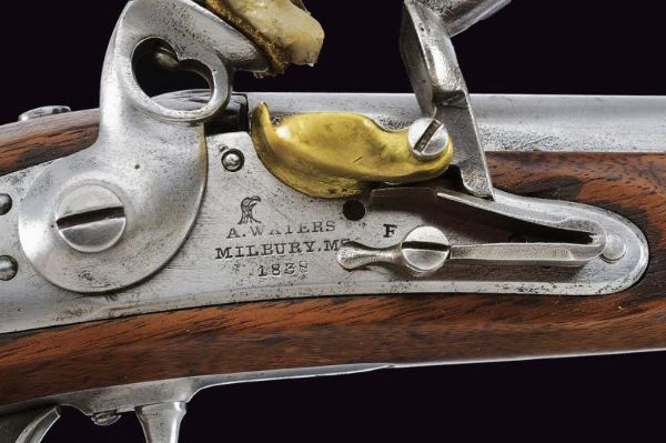 Pistola a pietra focaia d'ordinanza Mod. 1836 di A. Waters  - Asta Rare Armi Antiche e Militaria da Tutto il Mondo - Associazione Nazionale - Case d'Asta italiane