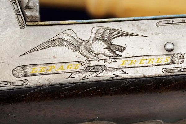 Bella doppietta a luminello di Lepage Freres in cassetta  - Asta Rare Armi Antiche e Militaria da Tutto il Mondo - Associazione Nazionale - Case d'Asta italiane