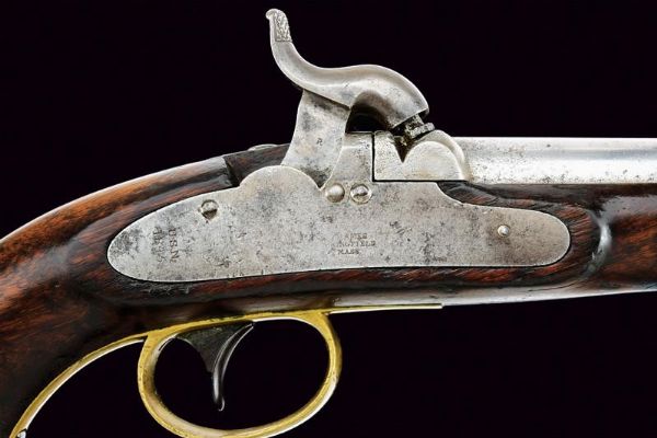 Pistola a luminello Mod. 1842 da marina  - Asta Rare Armi Antiche e Militaria da Tutto il Mondo - Associazione Nazionale - Case d'Asta italiane