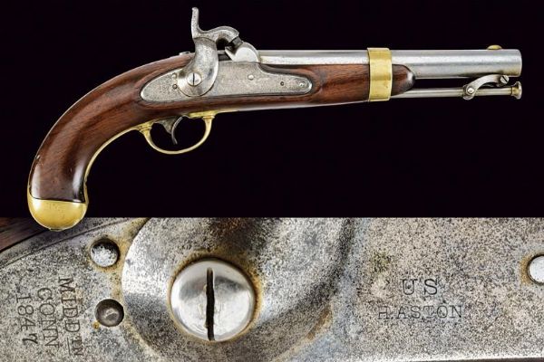 Pistola a luminello Mod. 1842  - Asta Rare Armi Antiche e Militaria da Tutto il Mondo - Associazione Nazionale - Case d'Asta italiane