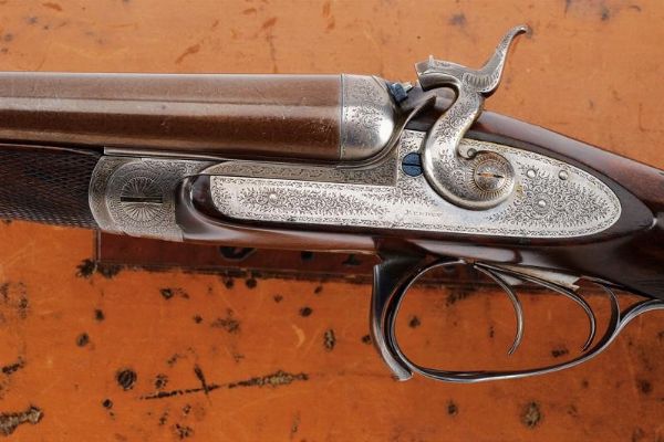 Elegante doppietta J. Purdey a cani esterni, parte di una coppia  - Asta Rare Armi Antiche e Militaria da Tutto il Mondo - Associazione Nazionale - Case d'Asta italiane