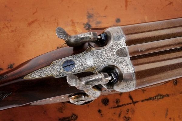 Elegante doppietta J. Purdey a cani esterni, parte di una coppia  - Asta Rare Armi Antiche e Militaria da Tutto il Mondo - Associazione Nazionale - Case d'Asta italiane