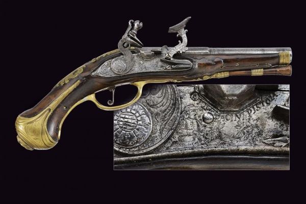 Pistola alla fiorentina di Il Pacini  - Asta Rare Armi Antiche e Militaria da Tutto il Mondo - Associazione Nazionale - Case d'Asta italiane