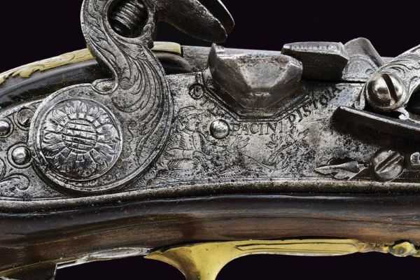 Pistola alla fiorentina di Il Pacini  - Asta Rare Armi Antiche e Militaria da Tutto il Mondo - Associazione Nazionale - Case d'Asta italiane