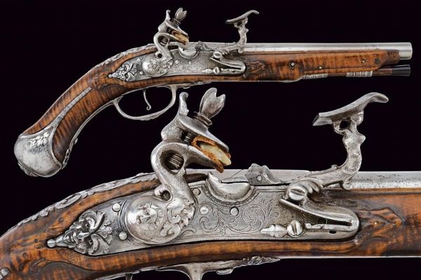 Pistola alla fiorentina  - Asta Rare Armi Antiche e Militaria da Tutto il Mondo - Associazione Nazionale - Case d'Asta italiane