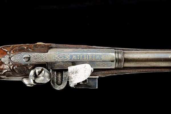 Pistola a pietra focaia  - Asta Rare Armi Antiche e Militaria da Tutto il Mondo - Associazione Nazionale - Case d'Asta italiane