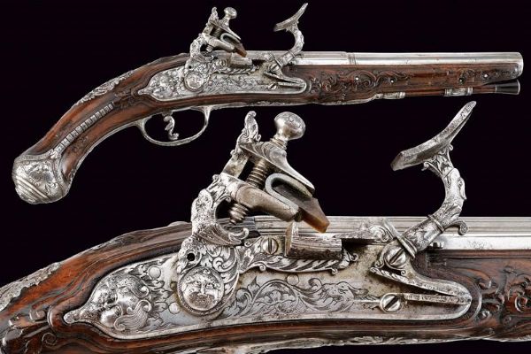 Pistola alla fiorentina di Zanotti  - Asta Rare Armi Antiche e Militaria da Tutto il Mondo - Associazione Nazionale - Case d'Asta italiane