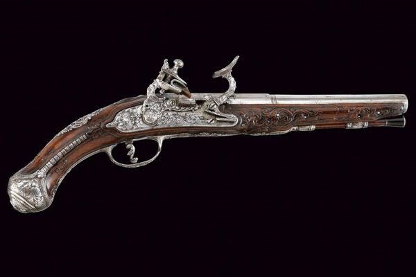 Pistola alla fiorentina di Zanotti  - Asta Rare Armi Antiche e Militaria da Tutto il Mondo - Associazione Nazionale - Case d'Asta italiane