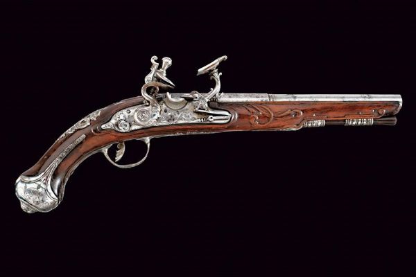 Pistola alla fiorentina di Giuseppe Guardiani  - Asta Rare Armi Antiche e Militaria da Tutto il Mondo - Associazione Nazionale - Case d'Asta italiane