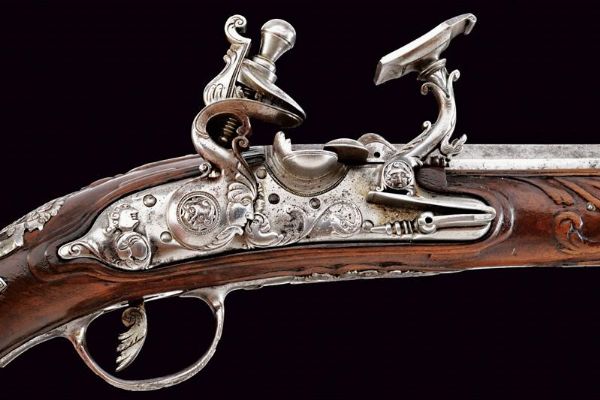 Pistola alla fiorentina di Giuseppe Guardiani  - Asta Rare Armi Antiche e Militaria da Tutto il Mondo - Associazione Nazionale - Case d'Asta italiane