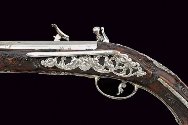 Bellissima pistola alla fiorentina di Cassiano Zanotti  - Asta Rare Armi Antiche e Militaria da Tutto il Mondo - Associazione Nazionale - Case d'Asta italiane