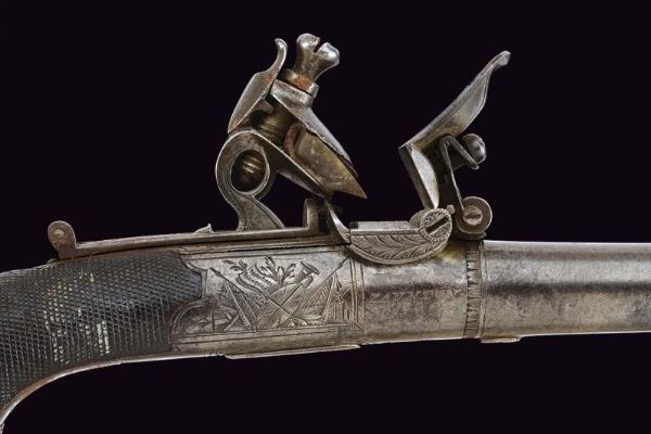 Bel mazzagatto a pietra focaia di Golsworthy  - Asta Rare Armi Antiche e Militaria da Tutto il Mondo - Associazione Nazionale - Case d'Asta italiane