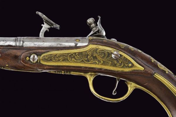 Pistola da viaggio alla fiorentina firmata Pietro Tommasi  - Asta Rare Armi Antiche e Militaria da Tutto il Mondo - Associazione Nazionale - Case d'Asta italiane