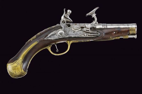 Pistola da viaggio alla fiorentina firmata Pietro Tommasi  - Asta Rare Armi Antiche e Militaria da Tutto il Mondo - Associazione Nazionale - Case d'Asta italiane