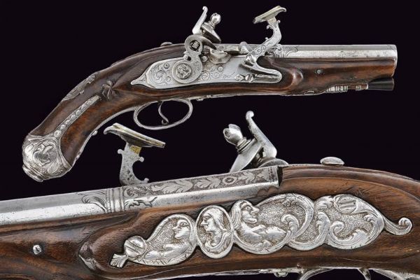 Pistola da viaggio alla fiorentina  - Asta Rare Armi Antiche e Militaria da Tutto il Mondo - Associazione Nazionale - Case d'Asta italiane