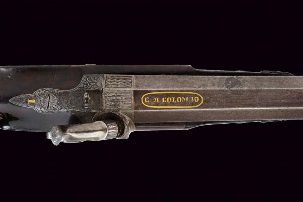 Pistola a luminello di Colombo  - Asta Rare Armi Antiche e Militaria da Tutto il Mondo - Associazione Nazionale - Case d'Asta italiane