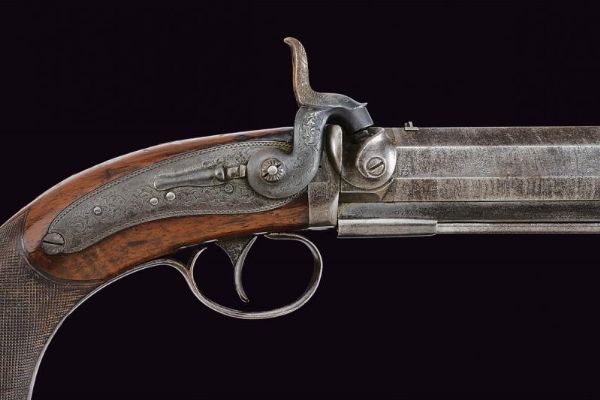 Pistola a luminello di J. Lang  - Asta Rare Armi Antiche e Militaria da Tutto il Mondo - Associazione Nazionale - Case d'Asta italiane