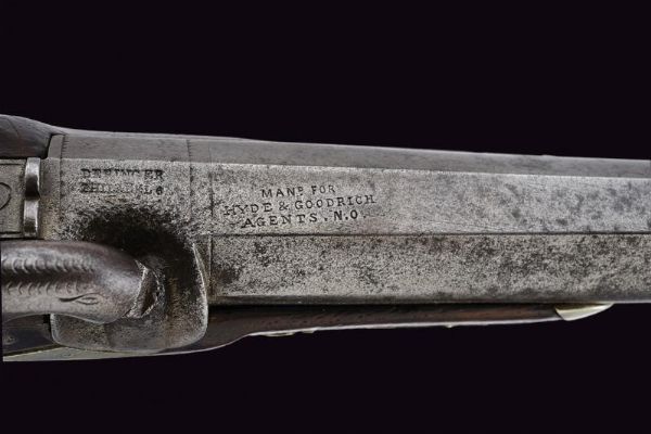 Pistola a luminello Deringer marcata Hyde & Goodrich  - Asta Rare Armi Antiche e Militaria da Tutto il Mondo - Associazione Nazionale - Case d'Asta italiane