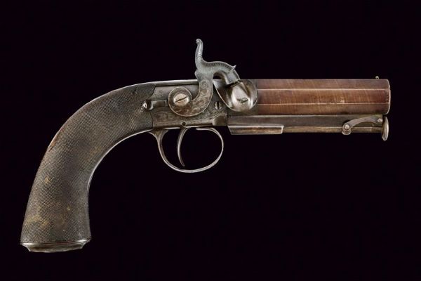 Rara pistola a luminello da viaggio di Manton  - Asta Rare Armi Antiche e Militaria da Tutto il Mondo - Associazione Nazionale - Case d'Asta italiane