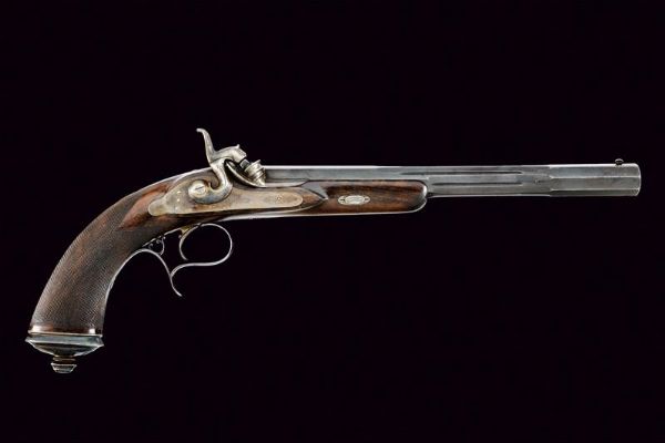 Elegante pistola a luminello in cassetta di Rieger  - Asta Rare Armi Antiche e Militaria da Tutto il Mondo - Associazione Nazionale - Case d'Asta italiane