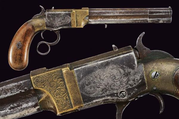 Rara pistola a leva Venditti  - Asta Rare Armi Antiche e Militaria da Tutto il Mondo - Associazione Nazionale - Case d'Asta italiane