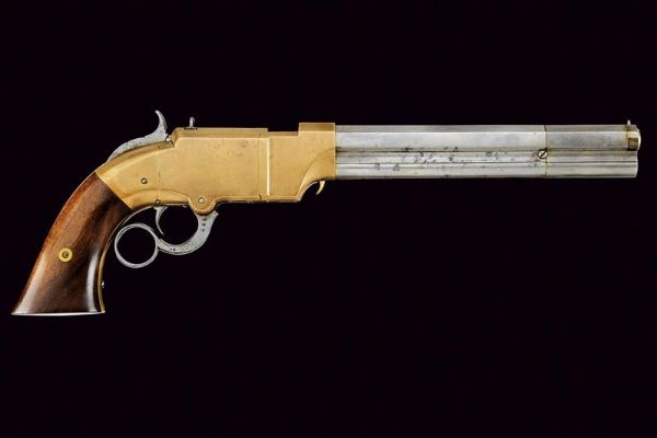 Rara Volcanic Lever Action Navy Pistol  - Asta Rare Armi Antiche e Militaria da Tutto il Mondo - Associazione Nazionale - Case d'Asta italiane