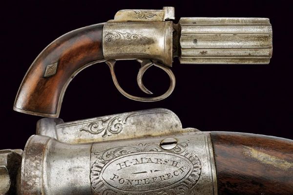 Pepperbox revolver di H. Marsh  - Asta Rare Armi Antiche e Militaria da Tutto il Mondo - Associazione Nazionale - Case d'Asta italiane