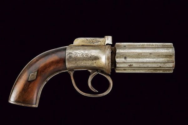 Pepperbox revolver di H. Marsh  - Asta Rare Armi Antiche e Militaria da Tutto il Mondo - Associazione Nazionale - Case d'Asta italiane