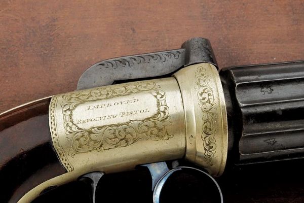 Raro pepperbox revolver in cassetta di W. A. Beckwith  - Asta Rare Armi Antiche e Militaria da Tutto il Mondo - Associazione Nazionale - Case d'Asta italiane