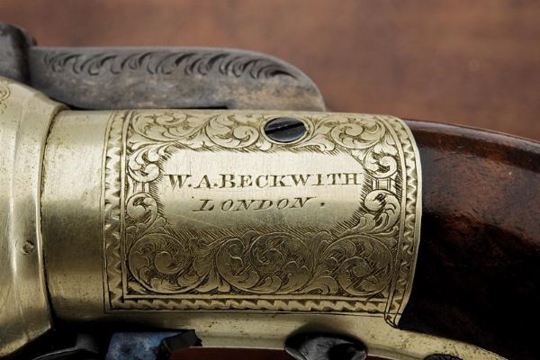 Raro pepperbox revolver in cassetta di W. A. Beckwith  - Asta Rare Armi Antiche e Militaria da Tutto il Mondo - Associazione Nazionale - Case d'Asta italiane