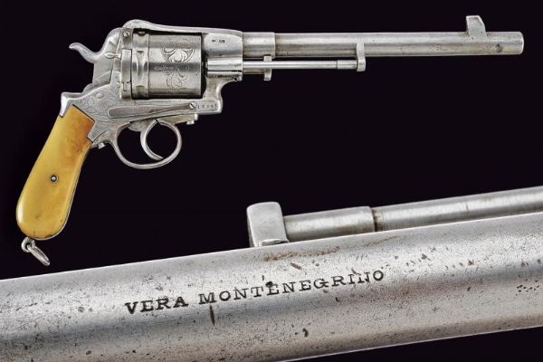 Revolver Montenegrino a percussione centrale  - Asta Rare Armi Antiche e Militaria da Tutto il Mondo - Associazione Nazionale - Case d'Asta italiane