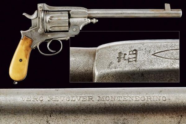 Revolver Montenegrino a percussione centrale  - Asta Rare Armi Antiche e Militaria da Tutto il Mondo - Associazione Nazionale - Case d'Asta italiane