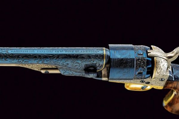 Bellissima miniatura del modello 1860 Colt Army di Uberti  - Asta Rare Armi Antiche e Militaria da Tutto il Mondo - Associazione Nazionale - Case d'Asta italiane