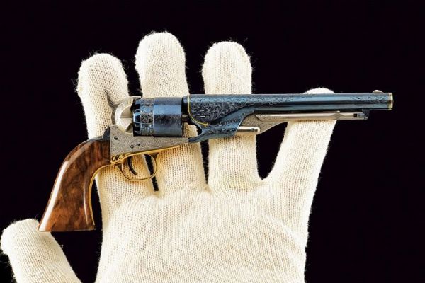 Bellissima miniatura del modello 1860 Colt Army di Uberti  - Asta Rare Armi Antiche e Militaria da Tutto il Mondo - Associazione Nazionale - Case d'Asta italiane