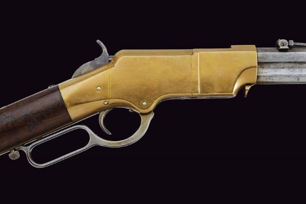 Interessante e raro Brass Frame Henry Rifle  - Asta Rare Armi Antiche e Militaria da Tutto il Mondo - Associazione Nazionale - Case d'Asta italiane