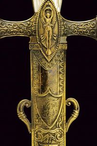 Importante glaive da alto funzionario firmato Fatou  - Asta Rare Armi Antiche e Militaria da Tutto il Mondo - Associazione Nazionale - Case d'Asta italiane