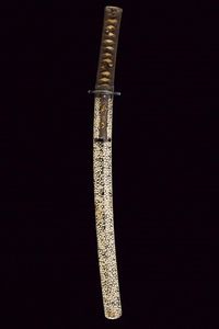 Bel wakizashi, mei: Hoki no Kami Fujiwara Nobu Taka  - Asta Rare Armi Antiche e Militaria da Tutto il Mondo - Associazione Nazionale - Case d'Asta italiane