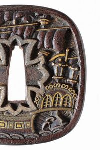 Tsuba con rara decorazione Kirishitan  - Asta Rare Armi Antiche e Militaria da Tutto il Mondo - Associazione Nazionale - Case d'Asta italiane