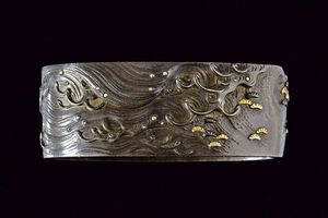 Eleganti fuchi e kashira, mei: Mitomo Tamagawa  - Asta Rare Armi Antiche e Militaria da Tutto il Mondo - Associazione Nazionale - Case d'Asta italiane