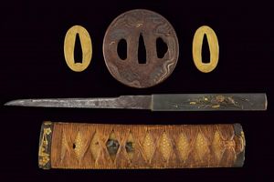 Koshirae per wakizashi con kozuka  - Asta Rare Armi Antiche e Militaria da Tutto il Mondo - Associazione Nazionale - Case d'Asta italiane