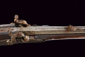 Raro doppelstutzen Mod. 1768 ridotto a luminello di Heizenberger  - Asta Rare Armi Antiche e Militaria da Tutto il Mondo - Associazione Nazionale - Case d'Asta italiane