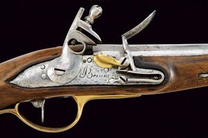 Pistola a pietra focaia da cavalleria  - Asta Rare Armi Antiche e Militaria da Tutto il Mondo - Associazione Nazionale - Case d'Asta italiane