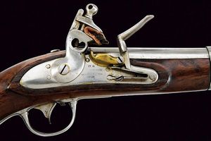 Pistola a pietra focaia d'ordinanza Mod. 1836 di R. Johnson  - Asta Rare Armi Antiche e Militaria da Tutto il Mondo - Associazione Nazionale - Case d'Asta italiane