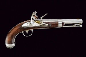 Pistola a pietra focaia d'ordinanza Mod. 1836 di R. Johnson  - Asta Rare Armi Antiche e Militaria da Tutto il Mondo - Associazione Nazionale - Case d'Asta italiane