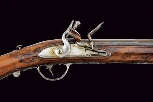 Bel trombone scavezzo a pietra focaia di Lorandi  - Asta Rare Armi Antiche e Militaria da Tutto il Mondo - Associazione Nazionale - Case d'Asta italiane