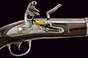 Interessante pistola a pietra focaia d'ordinanza Mod. 1836 di A. Waters  - Asta Rare Armi Antiche e Militaria da Tutto il Mondo - Associazione Nazionale - Case d'Asta italiane