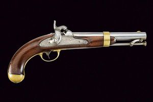 Pistola a luminello Mod. 1842  - Asta Rare Armi Antiche e Militaria da Tutto il Mondo - Associazione Nazionale - Case d'Asta italiane