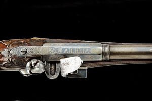 Pistola a pietra focaia  - Asta Rare Armi Antiche e Militaria da Tutto il Mondo - Associazione Nazionale - Case d'Asta italiane