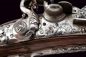 Pistola alla fiorentina di Giuseppe Guardiani  - Asta Rare Armi Antiche e Militaria da Tutto il Mondo - Associazione Nazionale - Case d'Asta italiane